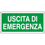 16124WS - Etichetta adesiva uscita di emergenza