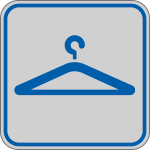 9648A - Etichetta argento simbolo GUARDAROBA