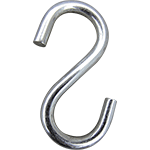 AGK322S - Conf.25 ganci S per catene acciaio zincato