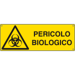E17117KS - Etichetta adesiva pericolo biologico EN ISO 7010