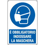 E191601X - cartello indossare la maschera EN ISO 7010