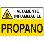 E2710 - Cartello sostanze pericolose PROPANO EN ISO 7010