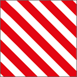 R9411 - Pannello adesivo rifrangente bianco rosso