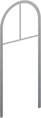 SA06 - Sostegno ad arco per dischi diam.60 cm.