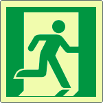[EL15153XP] EL15153XP - Cartello emergenza uscita di emergenza a ds solo simbolo EN ISO 7010