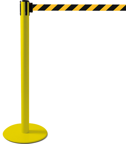 [TSP204NY] TSP204NY - colonnina SAFE IN modello PLUS colore giallo con nastro GIALLO/NERO