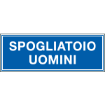 [2505] 2505 - Cartello aziendale Spogliatoio uomini