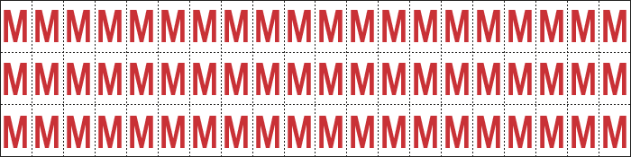 [910M] 910M - Foglio n.60 etichette adesive B/R lettera M