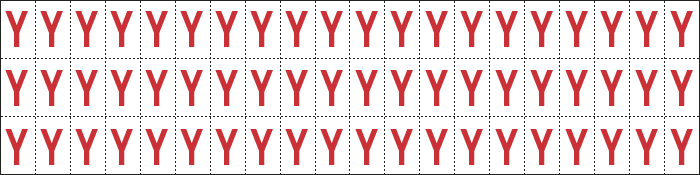 [910Y] 910Y - Foglio n.60 etichette adesive B/R lettera Y