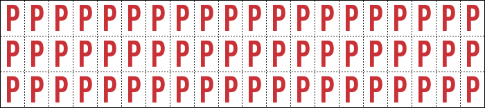 [911P] 911P - Foglio n.60 etichette adesive B/R lettera P