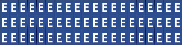 [920E] 920E - Foglio n.60 etichette adesive B/B lettera E