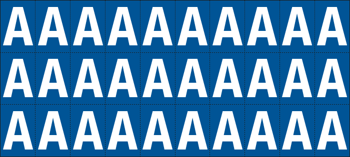 [922A] 922A - Foglio n.30 etichette adesive B/B letera A