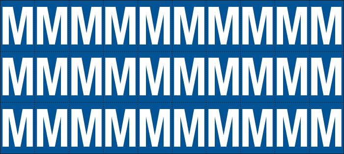 [922M] 922M - Foglio n.30 etichette adesive B/B lettera M