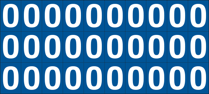 [922O] 922O - Foglio n.30 etichette adesive B/B lettera O