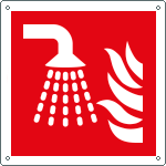 [E15502X] E15502X - Cartello antincendio sistema estinzione incendio ad acqua EN ISO 7010