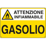 [E2731] E2731 - Cartello sostanze pericolose GASOLIO EN ISO 7010