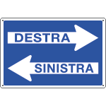 2609 - Cartello informazione Destra-sinistra