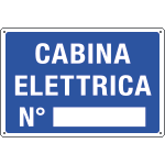 3148 - Cartello informazione CABINA ELETTRICA N.