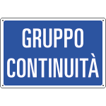 3173 - Cartello informazione GRUPPO CONTINUITA'