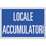 3188 - Cartello informazione LOCALE ACCUMULATORI