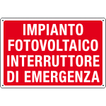 3191 - cartello informazione IMPIANTO FOTOVOLTAICO