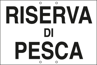 3321 - Cartello RISERVA DI PESCA