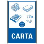 3502 - cartello rifiuti "CARTA"