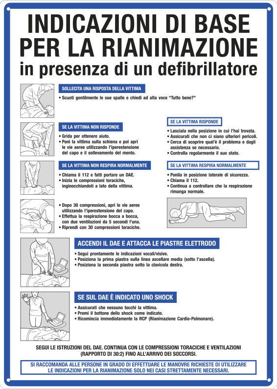 3652 - indicazioni di base per la rianimazione in presenza di defibrillatore
