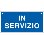 5503 - Cartello informazione IN SERVIZIO