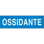 9733 - Etichetta adesiva fondo azzurro OSSIDANTE