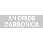 9740 - Etichetta adesiva fondo grigio ANIDRIDE CARBONICA