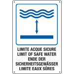 31212 - cartello "LIMITE ACQUE SICURE"