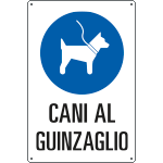 31220 - cartello "CANI AL GUINZAGLIO"