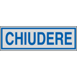 96682 - Etichette argento CHIUDERE