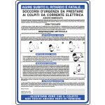 10207W - Cartello alluminio testo enel (SOCCORSI..)
