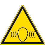 1132WS - Etichetta adesiva pericolo rumore