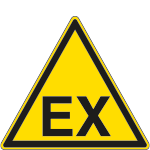 1175X - Cartello pericolo esplosione E per