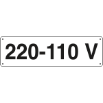 121704K - Cartello ausiliare 220-110 V