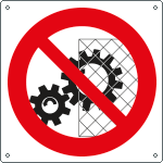 1311KS - Etichetta ades divieto rimuovere dispos. sicurezza