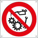 1314K - Cartello divieto non ripar. org. in moto