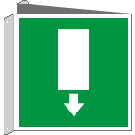 15152BIY - cartello bifacciale uscita emergenza