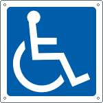 15201K - Cartello informazione disabili