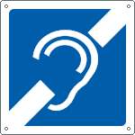 15207K - Cartello informazione non udenti