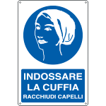 1925X - Cartello indossare la cuffia
