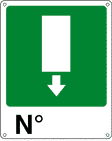20129X - Cartello uscita d'emergenza N