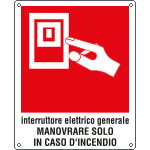 20147KS - Etichetta adesiva interruttore elettrico manovrare