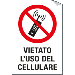 2214S - etichetta per vetri vietato uso cellulare