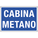 3121S - Etichetta adesiva CABINA METANO