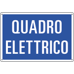 3197S - Etichetta adesiva QUADRO ELETTRICO