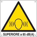 403201X - Cartello pericolo rumore superiore 85dBA